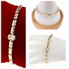 741 Bransoletka elegancka złota 17+2cm pozłacana 14k Xuping 